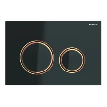 Клавиша смыва Geberit Sigma21, черный/красное золото… - Фото №1