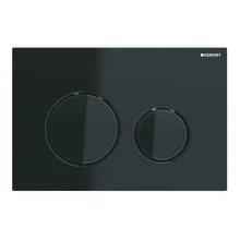 Клавиша смыва Geberit Sigma21, черный/черный хром… - Фото №1