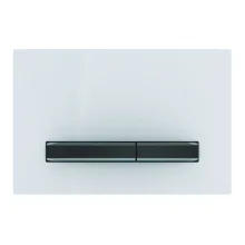 Клавиша смыва Geberit Sigma50, белый/черный хром (115.671.11.2) - Фото №1