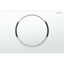 Клавиша смыва Geberit Sigma10, белый/глянцевый хром… - Фото №1