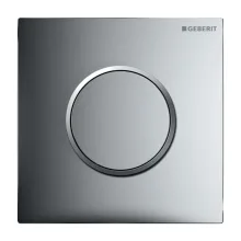 Кнопка для пісуару Geberit Sigma 10, світлий хром/матовий,… - Фото №1