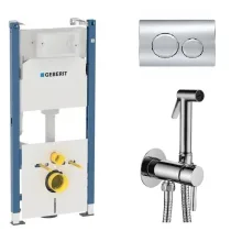 Система инсталляции Geberit Duofix Delta 112 + Клавиша… - Фото №1