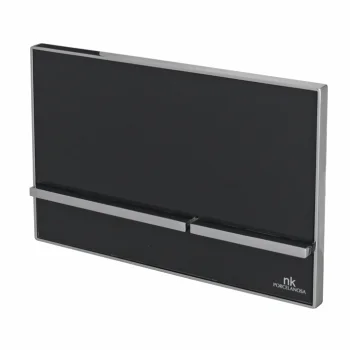 Кнопка змиву Noken Crystal Smart-line подвійна, чорна… - Фото №1