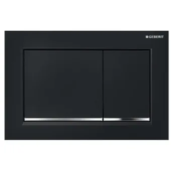 Клавиша смыва Geberit Omega30 пластик, черный/глянцевый… - Фото №1