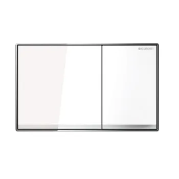 Клавиша смыва Geberit Sigma60, стекло белое (115.640.SI.1)