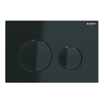 Клавиша смыва Geberit Sigma21, черный/черный хром… - Фото №1