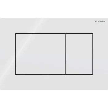Клавиша смыва Geberit Sigma01 Square, двойной смыв,… - Фото №1