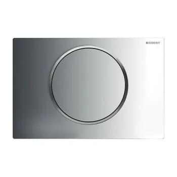 Кнопка змиву одинарна Geberit Sigma 10, хром / хром матовий (115.758.KH.5)