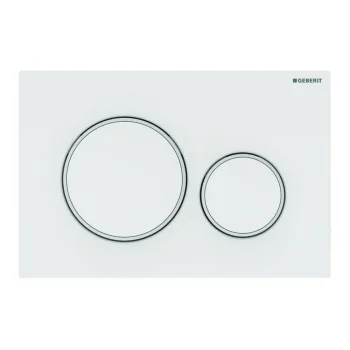 Клавиша смыва Geberit Sigma20, белый/матовый белый (115.882.11.1)
