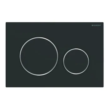 Клавиша смыва Geberit Sigma 20, черный/матовый хром… - Фото №1