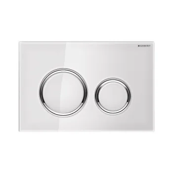 Клавиша смыва Geberit Sigma21, стекло белое (115.884.SI.1)
