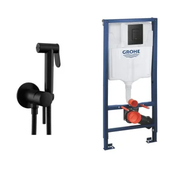 Инсталляция для унитаза Grohe Solido 3 в 1 + Гигиенический… - Фото №1