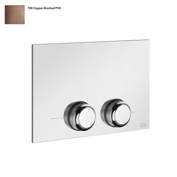 Клавиша смыва Gessi Venti20, для бачка Tece, Copper… - Фото №1