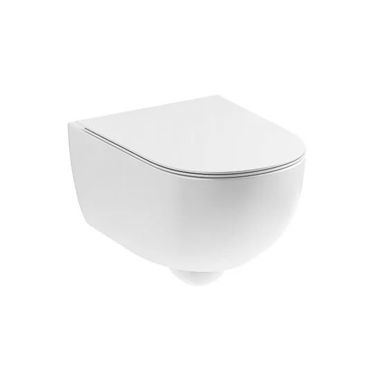 Кришка для унітазу Nic Design Pin Soft-Close, Bianco glossy (005712001) - Фото 2