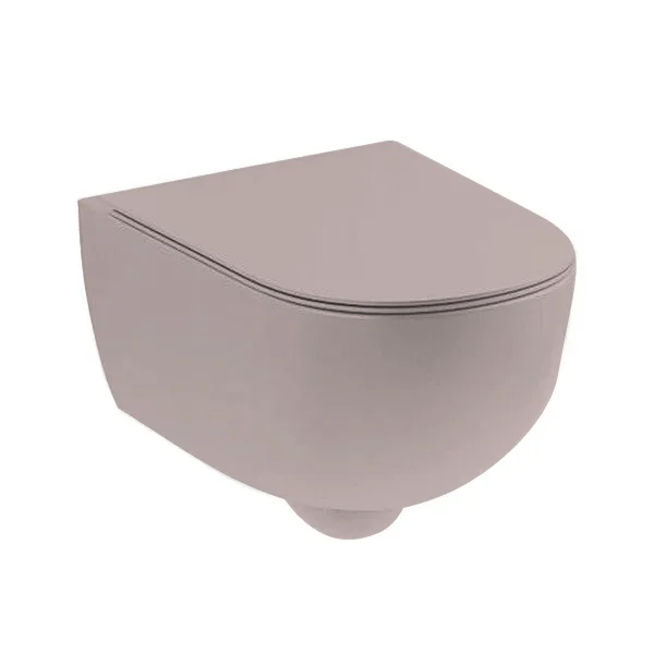 Кришка для унітазу Nic Design Pin Soft-Close, Cipria mat (005712060) - Фото 2