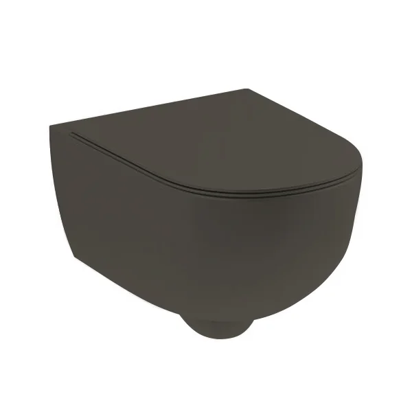 Крышка для унитаза Nic Design Pin Soft-Close, Fango mat (005712068) - Фото 2