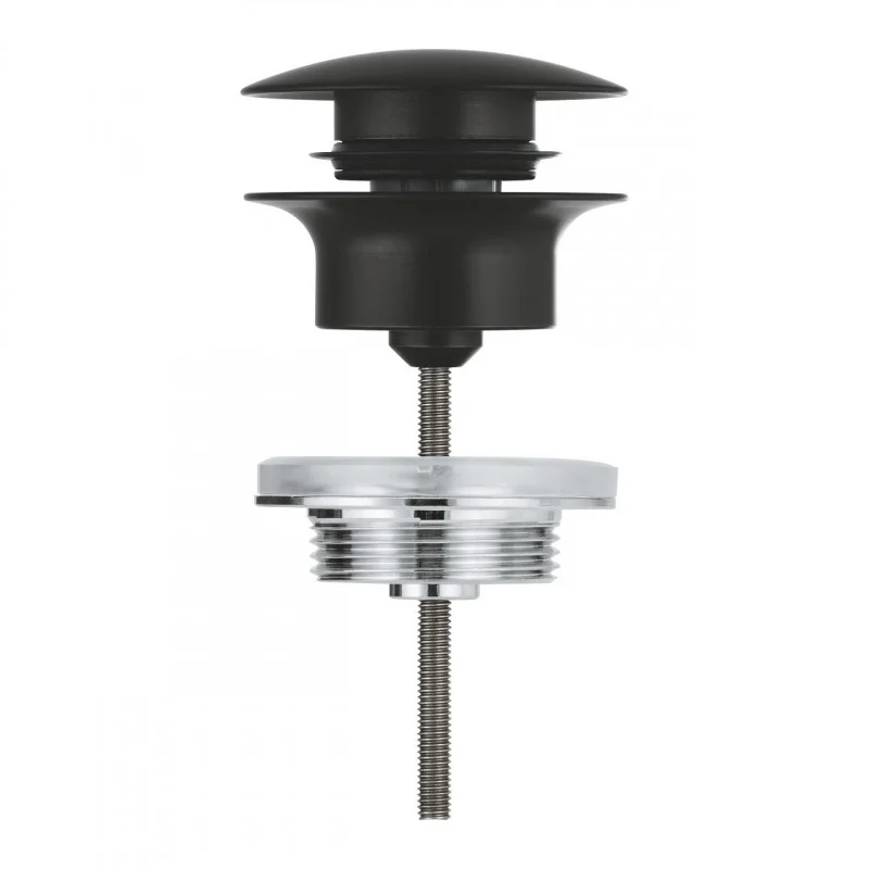 Донный клапан для умывальника Grohe, матовый черный (1024642430) - Фото 2