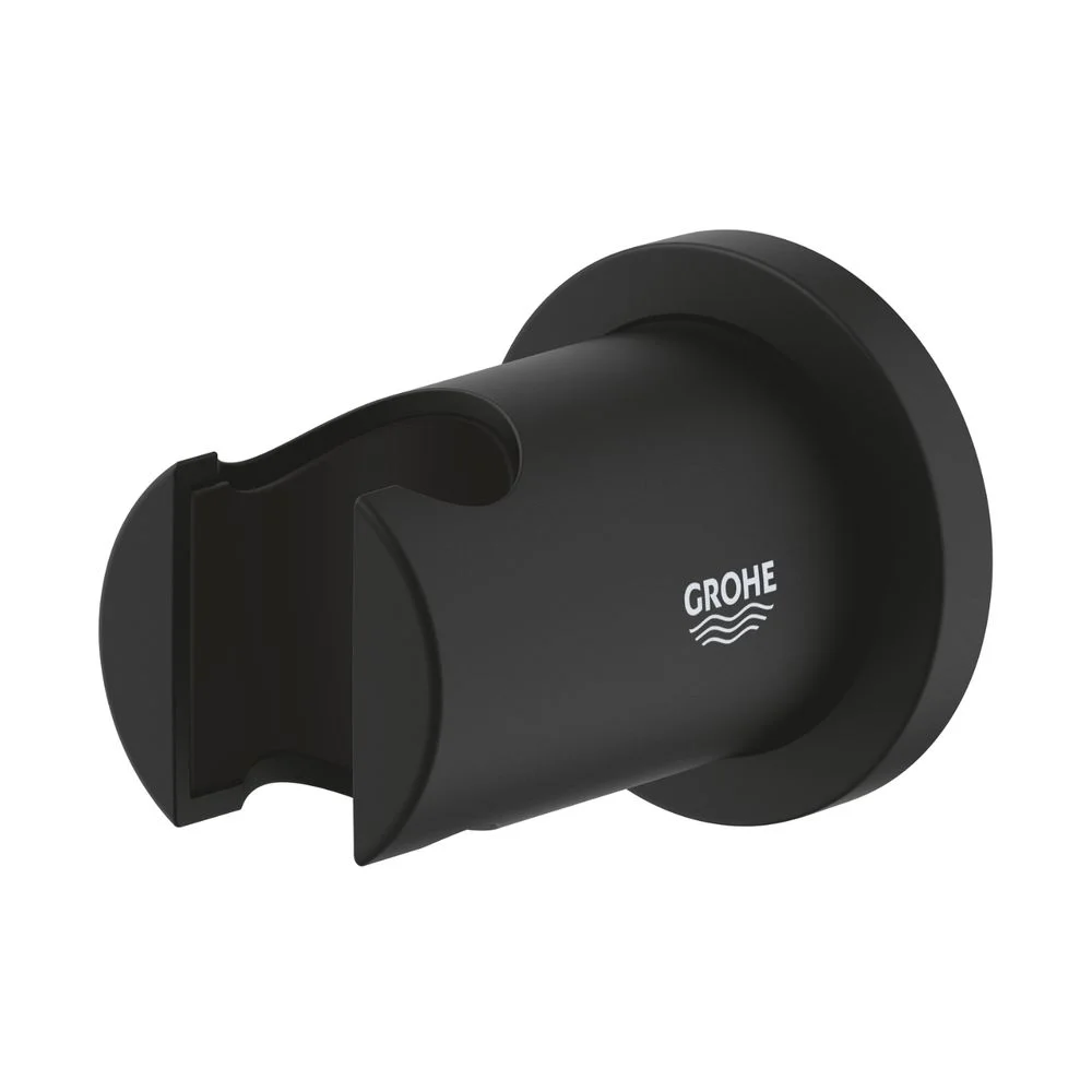Тримач для ручного душу Grohe Rainshower, настінний, чорний матовий (22117KF0) - Фото 2