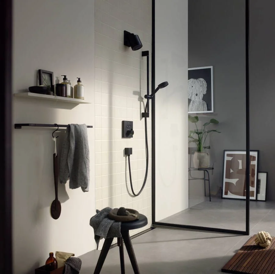 Кронштейн для душу Hansgrohe Pulsify 105, Matt Black (24139670) - Фото 2