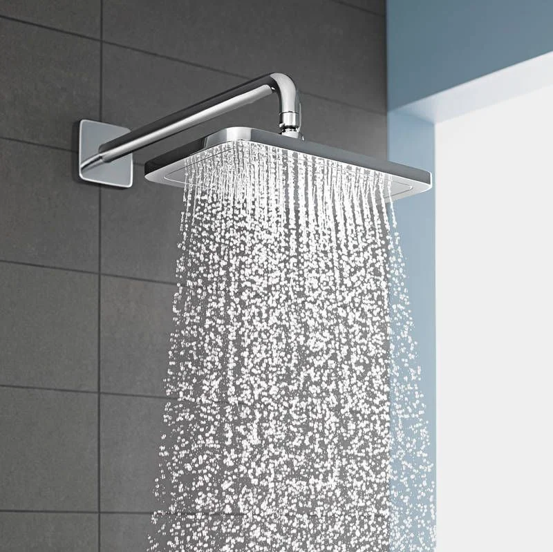 Кронштейн для верхнього душу Hansgrohe E 389 мм, хром (27446000) - Фото 2