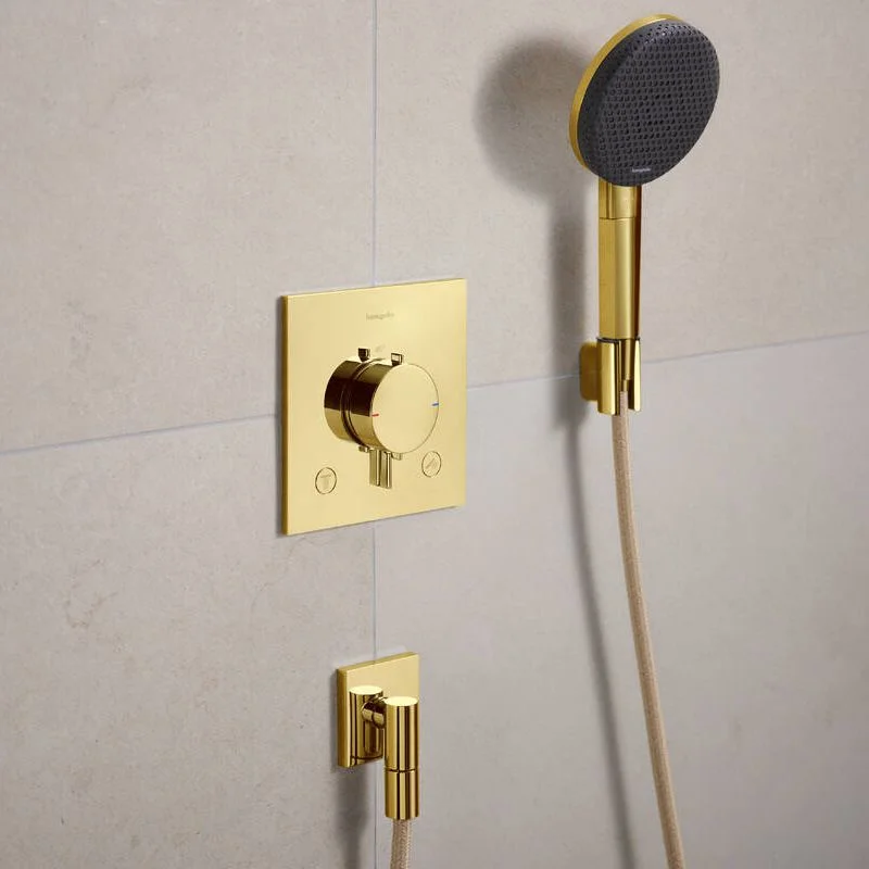 Шлангове підключення Hansgrohe FixFit Fine E, Polished Gold Optic (28883990) - Фото 2