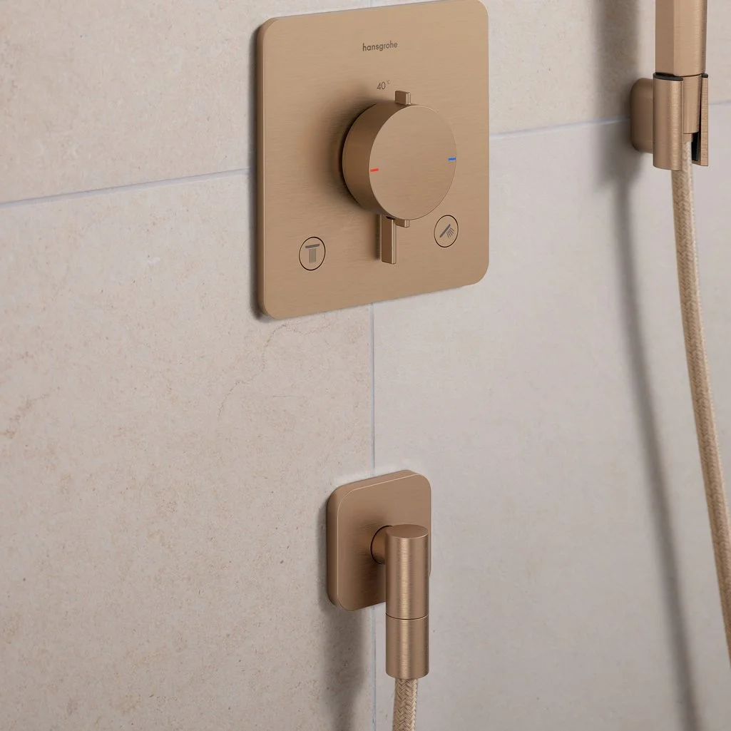 Шланговое подсоединение Hansgrohe FixFit Fine Q, Brushed Bronze (28884140) - Фото 2