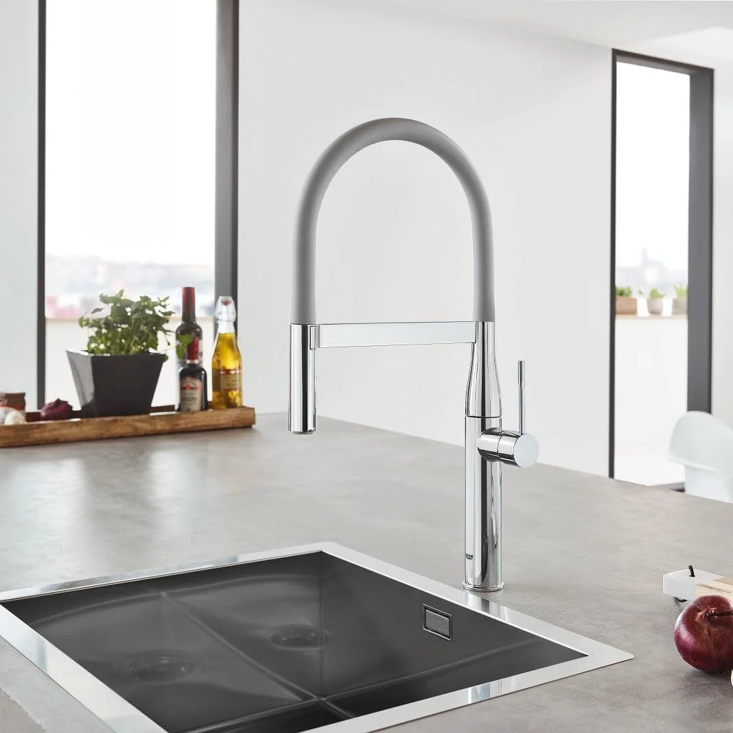 Вилив для змішувача кухонного Grohe Essence гнучкий, dark grey (30321XC0) - Фото 2