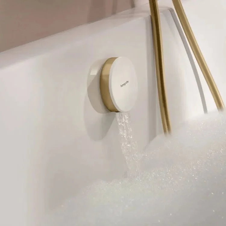 Наружная часть Hansgrohe Exafill II к сифону на ванну с наполнением, Brushed Bronze/White Gloss (58119140) - Фото 2