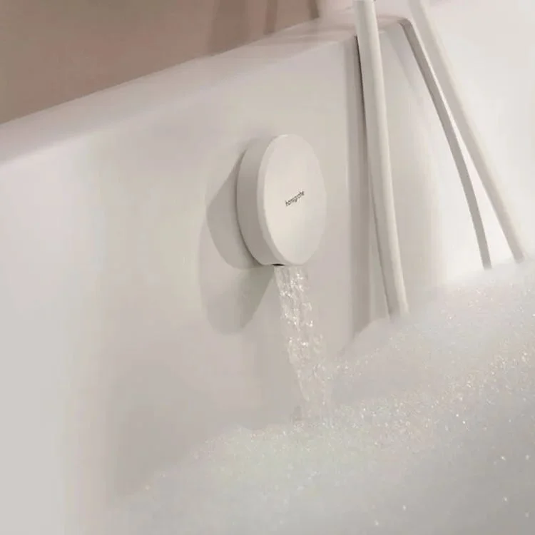 Наружная часть Hansgrohe Exafill II к сифону на ванну с наполнением, Matt White/White Gloss (58119700) - Фото 2