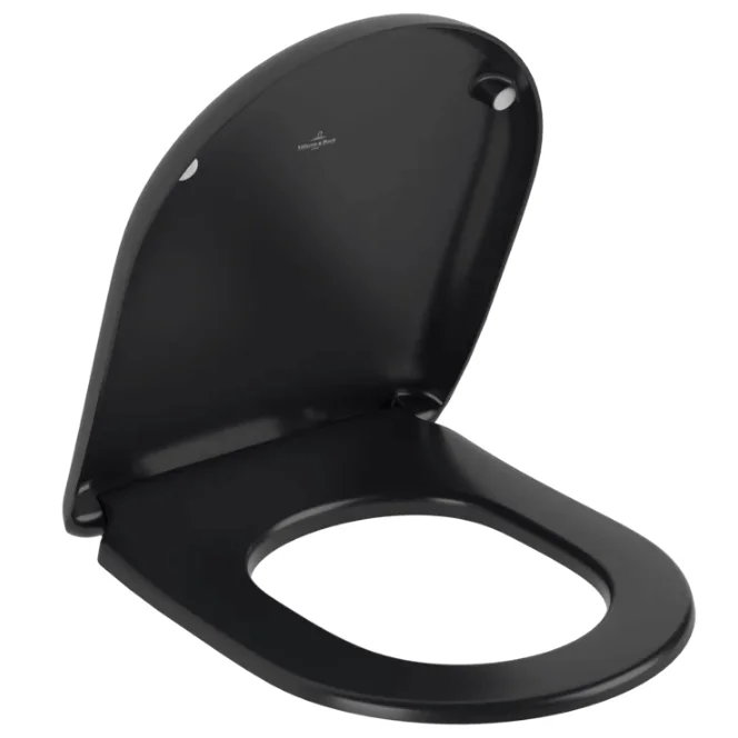 Крышка для унитаза Villeroy&Boch Antao, SoftClosing, Ceramic Plus, Pure Black (8M67S1R7) - Фото 2