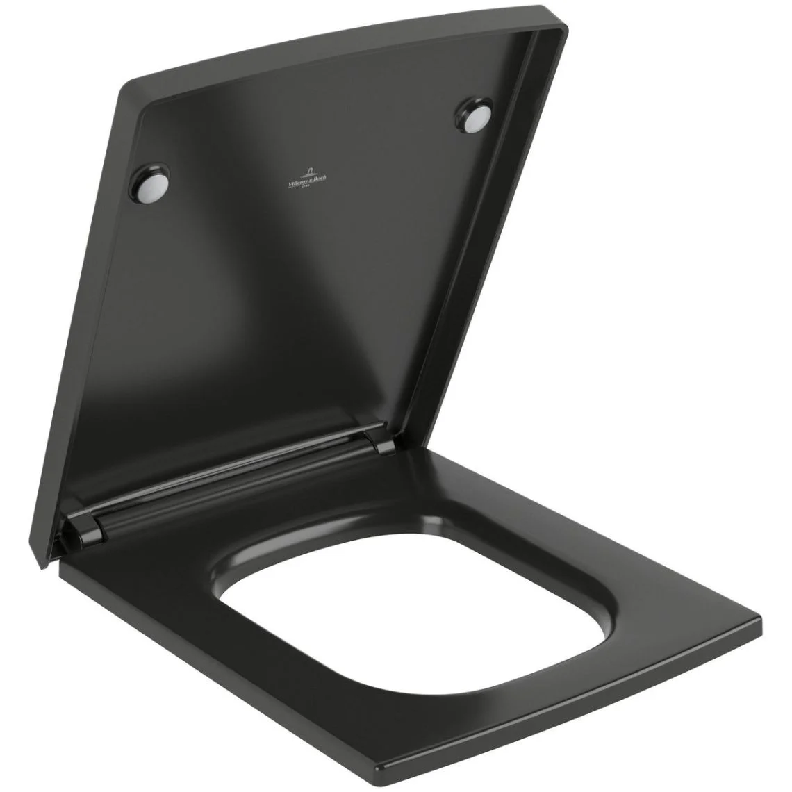 Крышка-сиденье на унитаз Villeroy & Boch Memento 2.0, Ebony CeramicPlus (8M24S1S5) - Фото 2