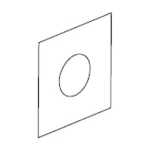 Накладка квадратная для Intimixe GRB 60х60, хром (00145004) - Фото 1
