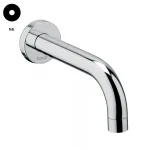 Излив для умывальника Bongio Aqua, скрытого монтажа, Nero Matt (00986NE16) - Фото 1