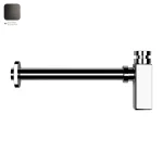 Сифон Gessi Rettangolo, Black Metal Bruched PVD (01410707) - Фото 1
