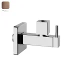 Запорный кран-фильтр Gessi Rettangolo, Copper Bruched PVD (01412708) - Фото 1