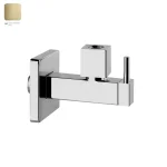 Запорный кран-фильтр Gessi Rettangolo, Bruched Brass PVD (01412727) - Фото 1