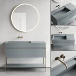 Стелаж для умивальника Nic Design Elen 120, Brushed Bronze (02173765) - Фото 2