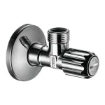 Вентиль угловой Hansgrohe 1/2 с фильтром, хром (13904000) - Фото 1