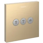 Переключатель Hansgrohe ShowerSelect на 3 клавиши, Brushed Bronze (15764140) - Фото 1