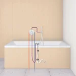Гарнитур для ванны наливной, сливной и переливной Grohe Talentofill, внешняя часть, теплый закат матовый (19952DL0) - Фото 3
