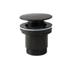 Донный клапан Tres Docce, пробка d=63 мм CLICK-CLACK, черный матовый (24284001NM) - Фото 1
