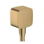 Шланговое подсоединение Hansgrohe FixFit E с обратным клапаном, Brushed Bronze (26457140) - Фото 1