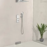 Шланговое подсоединение для душа Hansgrohe Fixfit Porter Square, хром (26486000) - Фото 2