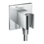 Шланговое подсоединение для душа Hansgrohe Fixfit Porter Square, хром (26486000) - Фото 1
