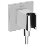 Шланговое подсоединение Hansgrohe FixFit Porter E с держателем, Chrome (26889000) - Фото 1