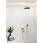 Держатель верхнего душа потолочный Hansgrohe S 300 мм, бронза матовая (27389140) - Фото 2