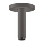 Держатель верхнего душа потолочный Hansgrohe S 100 мм, черный хром (27393340) - Фото 1