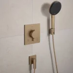 Шлангове підключення Hansgrohe FixFit Fine E, Brushed Bronze (28883140) - Фото 2