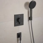 Шлангове підключення Hansgrohe FixFit Fine E, Brushed Black Chrome (28883340) - Фото 2