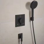 Шлангове підключення Hansgrohe FixFit Fine E, Matt Black (28883670) - Фото 2